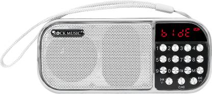 otoobest Portable Rechargeable FM Radio No Bluetooth TF Card and Radio/Digital FM Speaker FM Radio