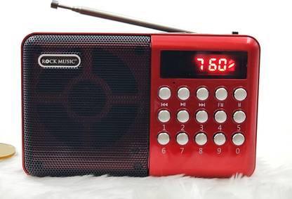 fire turtle Rechargable 5 Watts Pocket FM Radio with Bluetooth, Tf Card/USB FM Radio