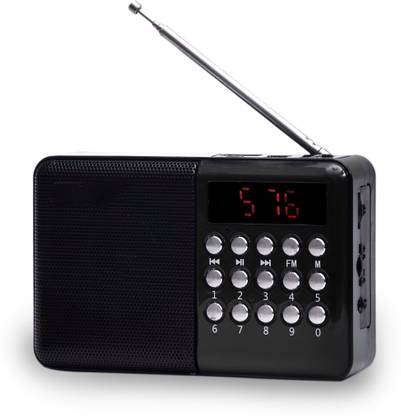 JAXTER Pocket Blast Speaker with Bluetooth, FM, USB/SD Card, and AUX Radio FM Radio