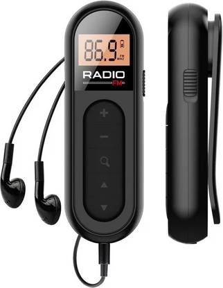 CASON Small FM Radio/Pocket Mini Radio with Earphones,USB Rechargeable TransistorRadio FM Radio