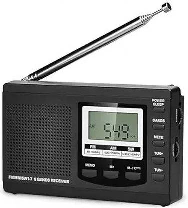 ZITRONIX Portable Radio FM MW SW Music Player LCD Outdoor Walkman Speaker 3 Band FM Radio
