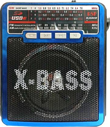 Fangtooth SL-442 FM/AM/SW 10 Bands Radio Receiver with Powerful Torch USB-SD Card Player FM Radio