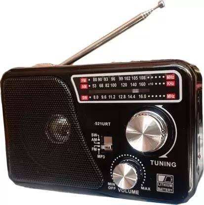 Fangtooth R-521URT 3 Band World Receiver with AM/SW/FM and LED Torch FM Radio