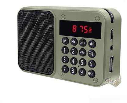 MICROBOTS M7 Pocket Blast FM Radio (USB Charging) and Number Pad (AUX, SD Card, USB Input) FM Radio