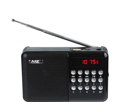 MZ M30VP(FM SUPER RADIO) With Bluetooth/USB/Aux/TFT Card 1200mAh Battery FM Radio