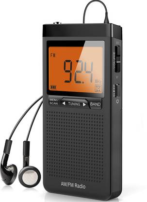 Verilux ortable Radio Personal Radio, Pocket Transistor Radio Pocket Walkman Radio Music FM Radio