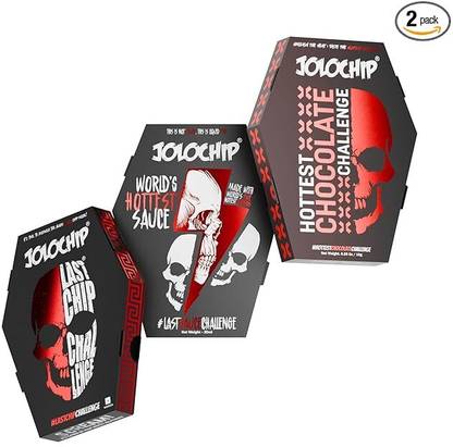 JOLOCHIP Last Chip Challenge, World's Hottest Sauce and Hottest Chocolate Challenge Combo
