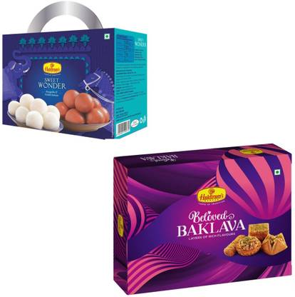 Haldiram's Sweet Wonder 1kg and Assorted Baklawa(300gm) combo Combo