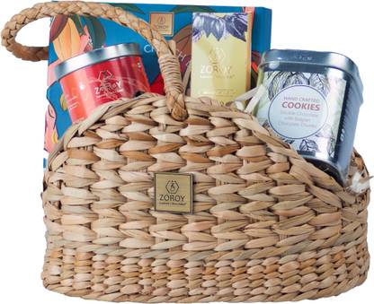 Zoroy Luxury Chocolate Weed Basket Snake Handle Gift Hamper Combo for Diwali Corporate chocolate Box Combo