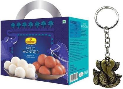 Haldiram's Nagpur Sweet Wonder(1kg) + Ganesh Keychain Box Combo