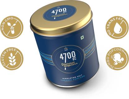 4700BC Himalayan Salt Caramel Popcorn, Tin, Caramel Popcorn