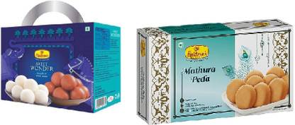 Haldiram's Nagpur Sweet Wonder 1kg and Mathura Peda250gm (Combo Pack) Combo