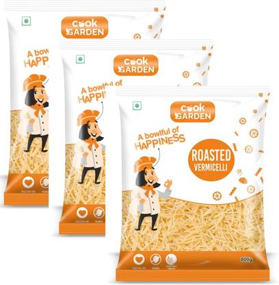 Cook Garden 100% Semolina | High Protein Healthy Diet | Maida Free & Cholesterol Free Combo
