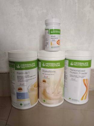 Herbalife Nutrition formula1kulfiproteinpowder 400gm shaketmate afresh lemon combo Combo