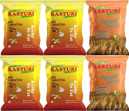 KASTURI CHHATUA COMBO SAVER 3KG - COMBO PACK of 6 (4PACK MIX & 2PACK SUGARFREE CHHATUA) Combo