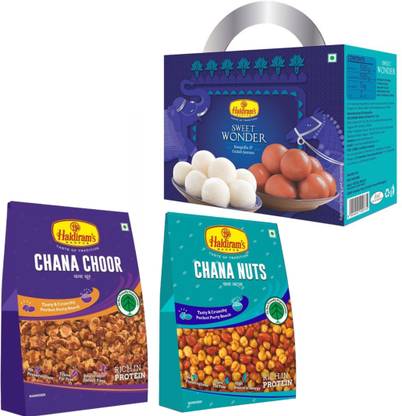Haldiram's Sweet Wonder 1kg, Chana Choor (200gm), Chana Nuts (200gm) Combo Combo