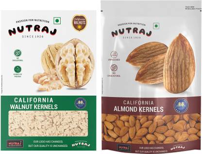Nutraj Dry Fruits Combo Pack 500g, Akhrot Giri, Badam, Combo
