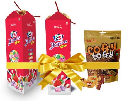 Mulberry foods Combo Cs Yogurt Toffees (350g x 2) & Get Coffy Toffy Pouch 140gm Combo