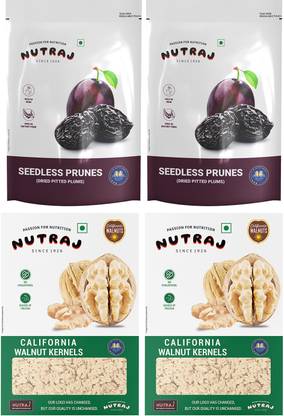 Nutraj Dry Fruits Combo Pack 900g, Aalobukhaara, Akhrot Giri, Combo