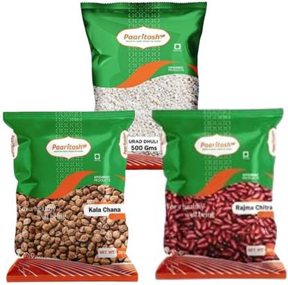 Paaritosh Combo of Urad Dhuli Dal,Black Chana and Rajma Combo