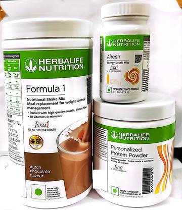 Herbalife Formula1 Chocolate+PP200+Afresh Ginger Nutrition Bars