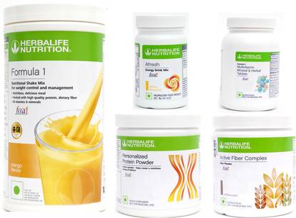 Herbalife Nutrition formula1mango500g+proteinpowde200gafreshlemon50gfibercomfalxmultivitomintabalets Combo