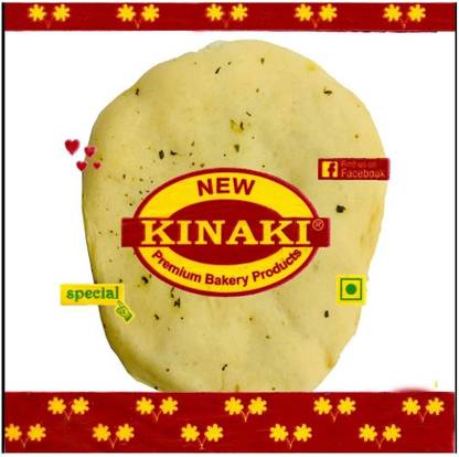 KINAKI Freshly Baked Round White Kulcha Bread - 6 pcs | Pack of 3 750 g
