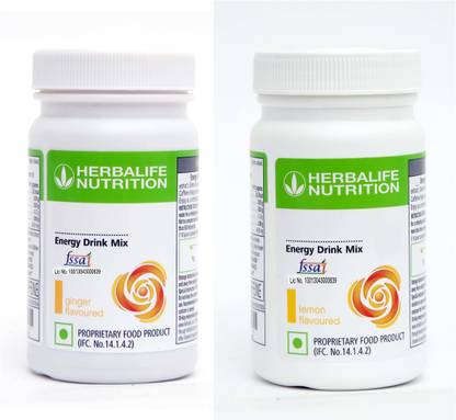 HERBALIFE Energy Drink Lemon, Ginger Flavour (Pack of 2) X 50gm Combo