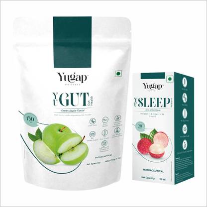 Yugap Yugut Health + Yusleep Melatonin Combo for Digestive Wellness and Sleep Combo