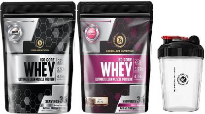 Coreblaze Nutrition ISO CORE Best Effective Whey Protein Isolate Combo With Shaker Combo