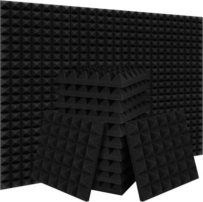 IMAGINEA 18 PCS Acoustic Foam, Padding Soundproofing Wall Tiles Echo Absorption Panels High Density Premium Grade Studio Noise, Echo Reduction