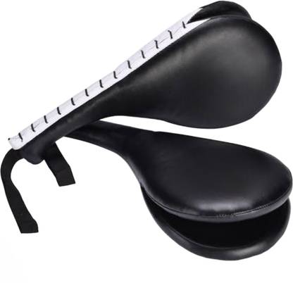 Omspo Double kick pad fan pad 2 pcs combo black Kicking Shield