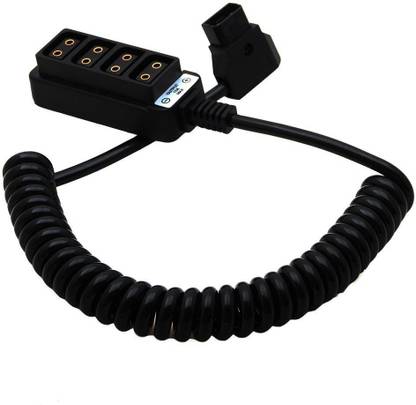 LoomTree Photo Studio Accessories Male D-Tap B Type Power Tap to 4 Female D-Tap P-Tap  Camera Battery Charger