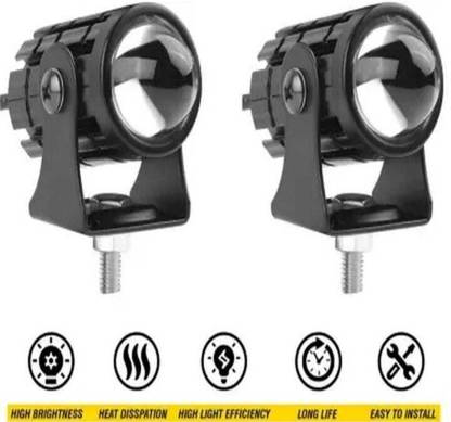 TOVOTA LED Fog Lamp Unit for Universal For Car, KTM, TVS, Hero, Isuzu, Mini, Suzuki, Royal Enfield Universal For Car, Thar, Touareg