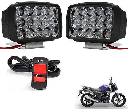 QUIRKY ZONE LED Fog Lamp Unit for Bajaj, Hero, Honda, TVS, Suzuki, KTM, Royal Enfield, Suzuki, Yamaha CT 100, Duet, RC 200, RC 390, RX 100, RD 350
