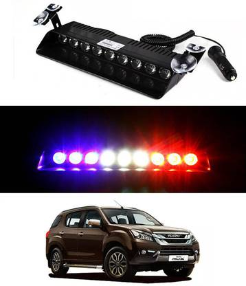 AYW Red/Blue/9LED/12V Waterproof Strobe Flasher Light For Mux-Isuzu-2017 Car Fancy Lights