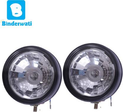 BINDERWATI Halogen Fog Lamp Unit for Bajaj, Tata, Universal For Car, Mahindra Q7