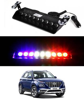 MATIES Waterproof Red/Blue/9LED/12V Strobe Flasher Light For Venue-Hyundai-2019 Car Fancy Lights