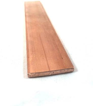 VAKOOBA Pure Copper Flat/Bar Sheet 3 MM Thick (Width 20 MM) (20 MM X 3 MM X 200 MM Long) Shrinkwrap