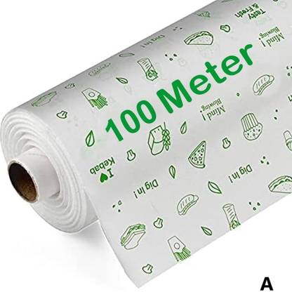 huemic 100 Meter Parchment Food Wrapping Paper Roll - Premium Non-Stick Butter Paper A Parchment Paper