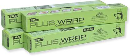 TDS PLUS WRAP ORGANIC WRAPPING BUTTER PAPER PACK 4 | KITCHEN BUTTER PAPER | BUTTER PAPER ROLL | HOME KITCHEN USE BUTTER PAPER | FOR DAILY FOOD PACKAGING PACK 4 Parchment Paper