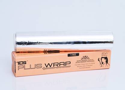 TDS PLUS WRAP 1 Kg Aluminium Foil Paper Roll | New Pack 1 _ New Pack Aluminium Foil