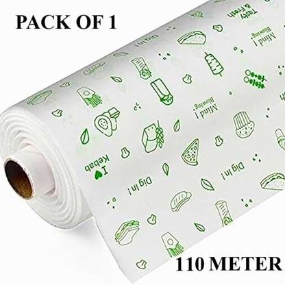 Foodpak 110M Butter Paper for food, roti, packing, wrapping 110Meter Shrinkwrap (110 m) Shrinkwrap