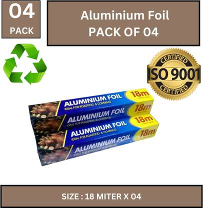 AAYAR Ultimate Aluminium Foil (18 m) PACK OF 04 Aluminium Foil