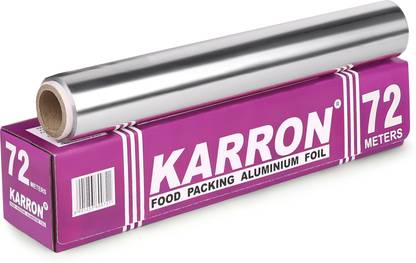 KARRON 72 Mtr Aluminium Foil Paper Roll | Food Wrapping Paper for Roti Aluminium Foil