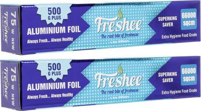 Freshee Aluminium Foil for Wrapping Food 22mtrs Silver Foil Roll Disposable Foil Aluminium Foil