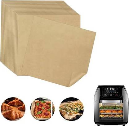 LIJIE Pack of 200 10x10 Food Safe Parchment Paper for Baking & Cooking Parchment Paper