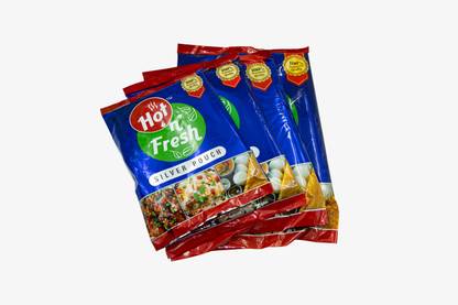DNY Aluminium Silver Foil Plastic Pouches Bags|Pack of 100|(4"×6" to 100ml) Aluminium Foil