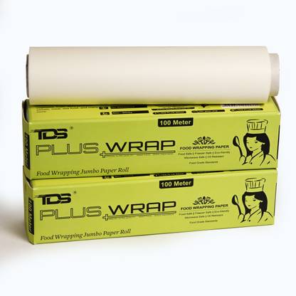TDS PLUS WRAP 100 Meter Butter Paper(Off White) - Pack-2