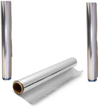 Nature bay Silver Aluminium Foil | Perfect for Cooking, Packing Pack of 2 Foli Size (1kg) Aluminium Foil